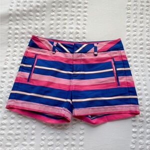 STYLUS Pink and Blue Striped Shorts • Size 2